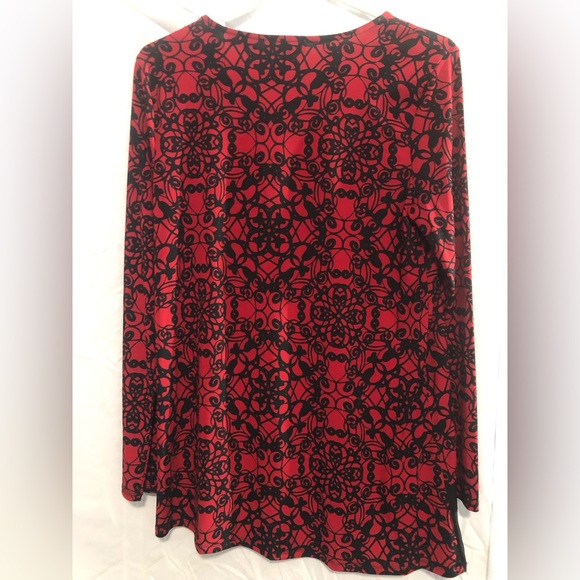 Women’s red stretch blouse - Picture 2 of 2